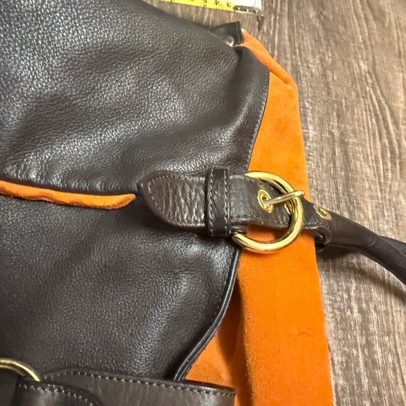 Alberta Di Canio Brown and Orange large bag in very very good condition - Picture 4 of 15